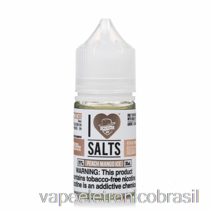 Vape Eletrônico Pêssego Manga Ice - Adoro Sais - 30ml 50mg